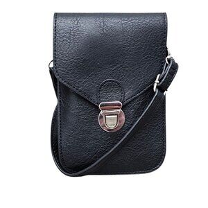 Lori Greiner Touch Screen Crossbody Cell Phone Wallet Black Pouch Bag Fits Most